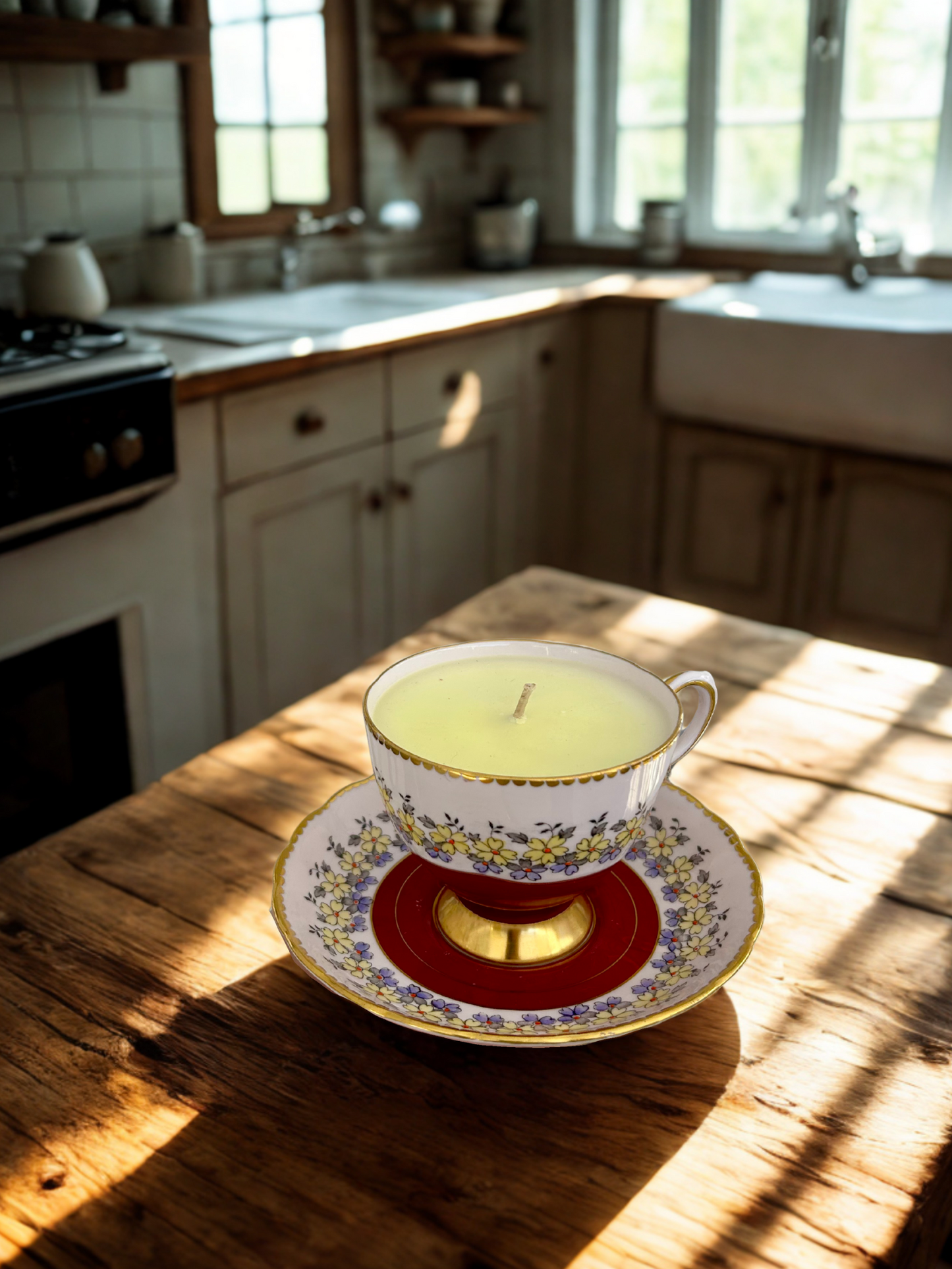 Yellow and Purple Flower Petel